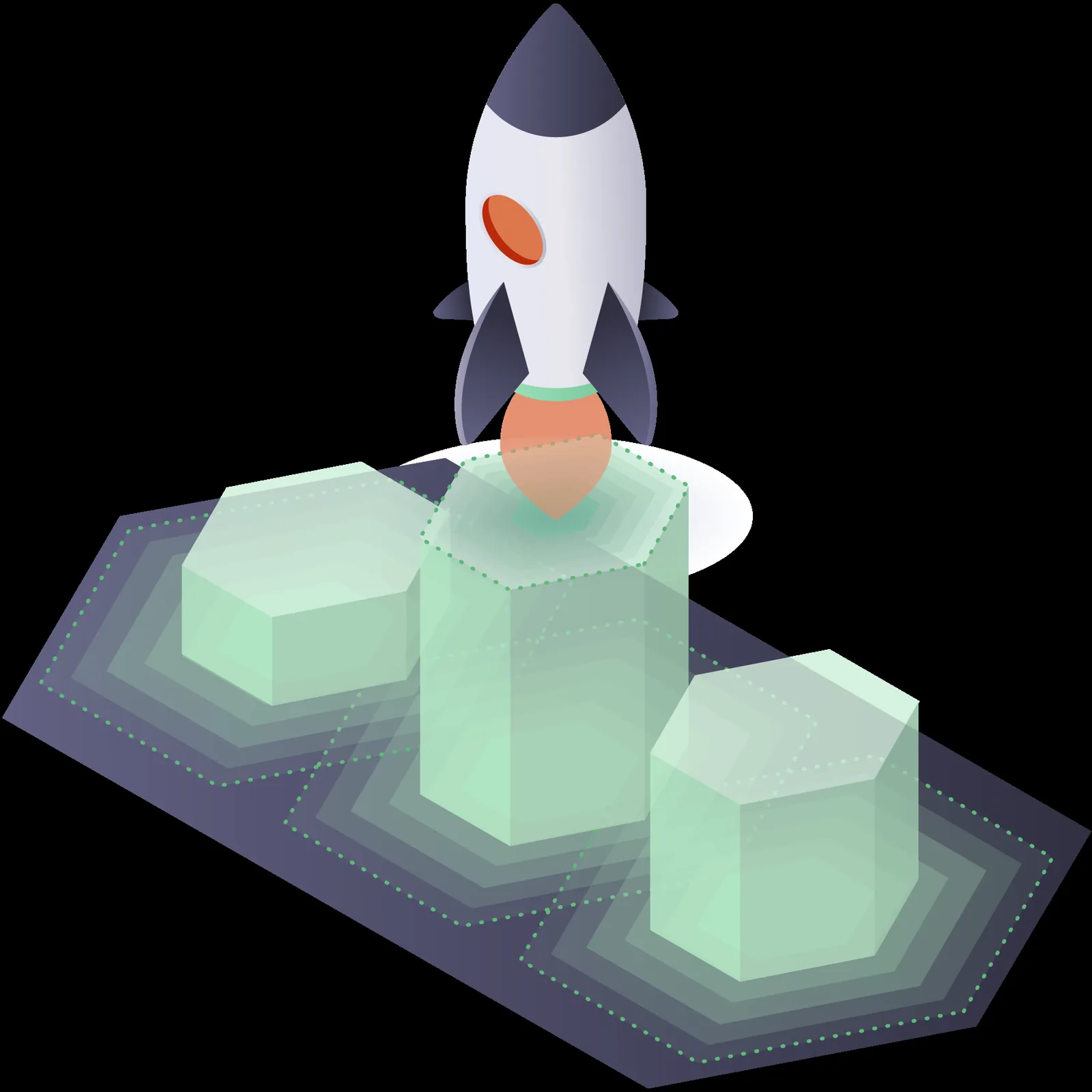Illustration representing a successful product outcome.
